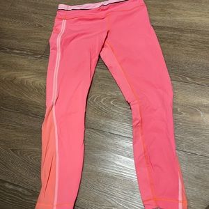 Lululemon coral tights size 8